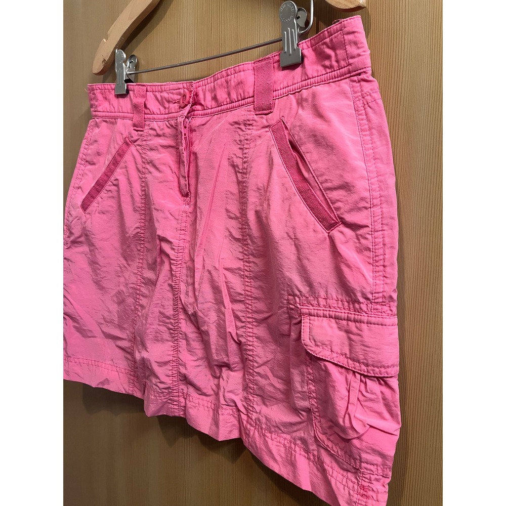 Lands' End Cargo Skort Womens 6P Pink Utility Mini Skirt Built-in Shorts - Picture 9 of 9